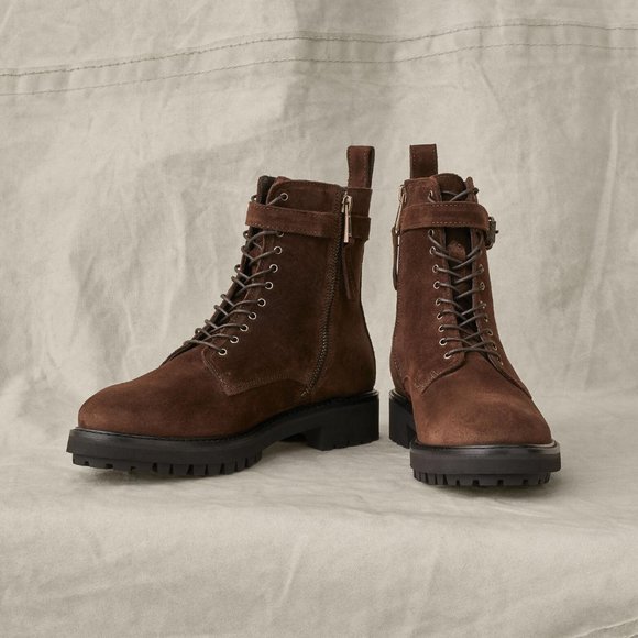 Belstaff Ladies Finley Brown Suede Boot - size 9 - Picture 3 of 5